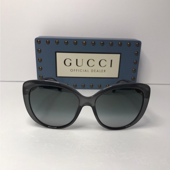 New - Gucci GG0789S-001 57 Sunglass WOMAN INJECTION Grey - Picture 3 of 15